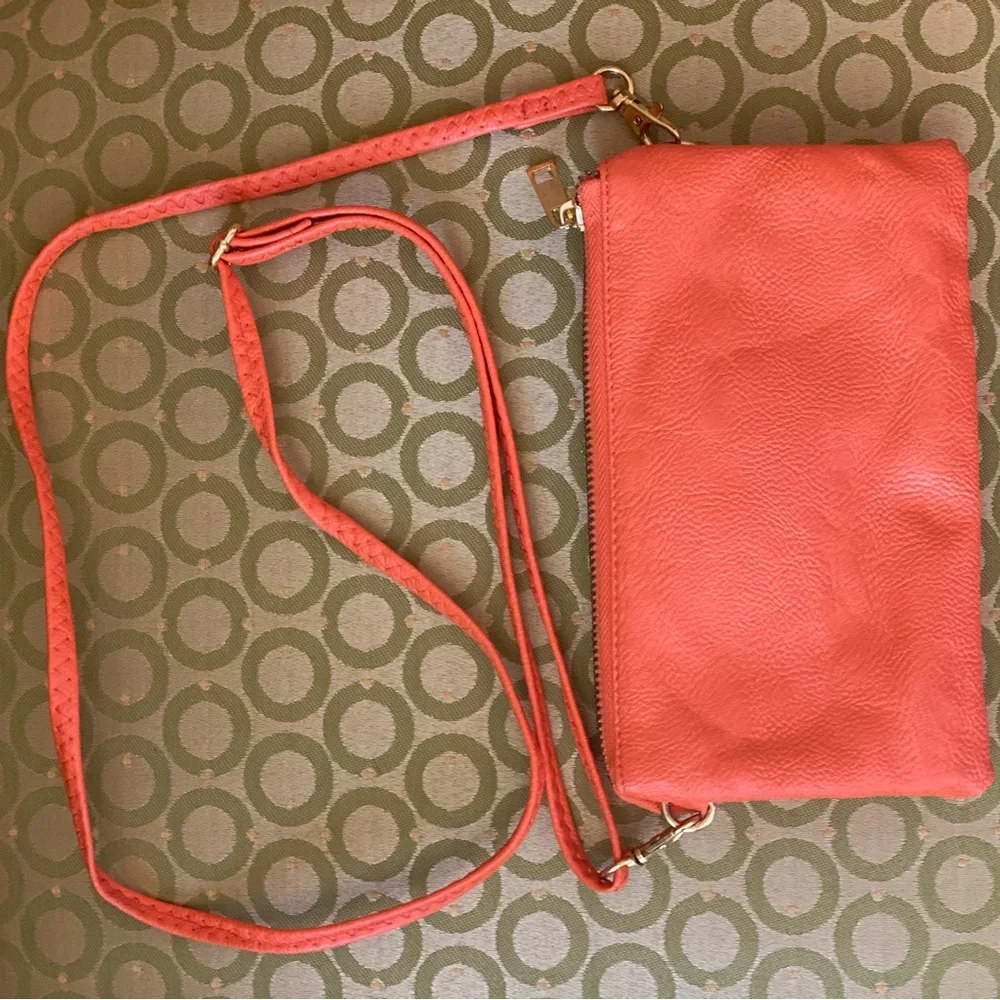 Orange crossbody bag/wallet